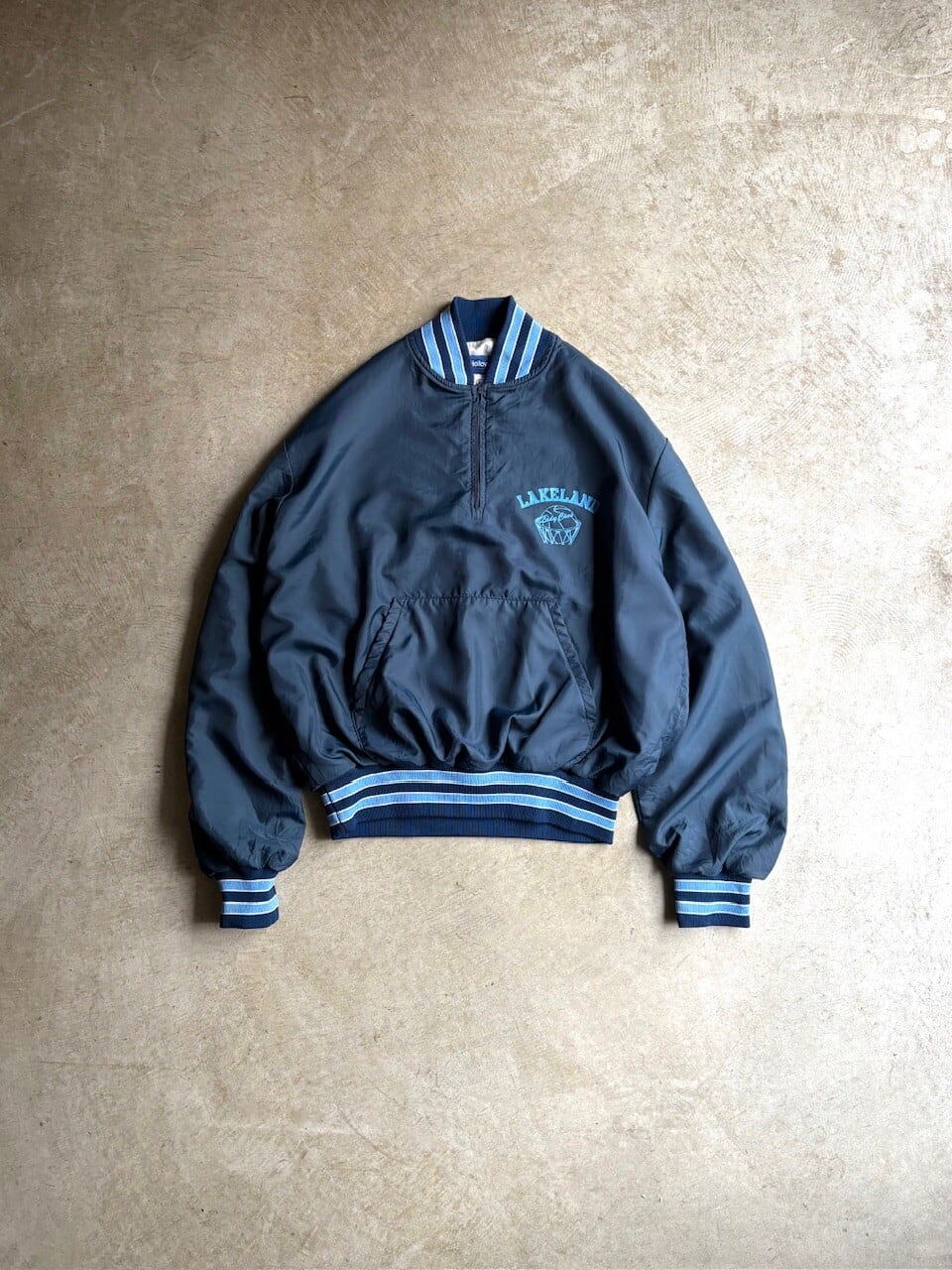 USA製 90's Holloway HALFZIP NYLON PULLOVER JACKET “LAKELAND"