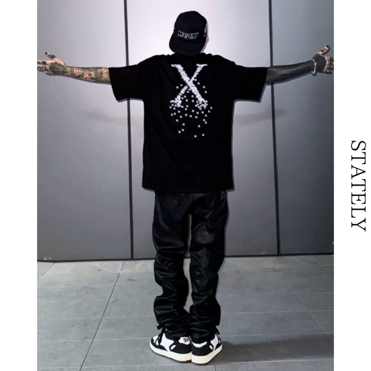 Pixel Cross バックプリントTee/2color_T306・画像6