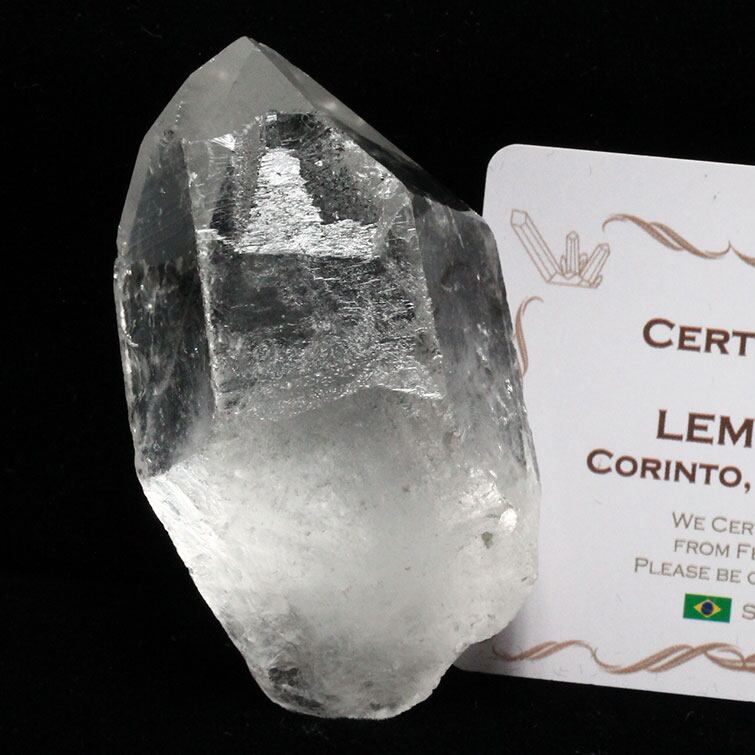 レムリアンシード 水晶 原石 ブラジル ミナスジェライス州 コリント産 証明書付属 一点物 271-425