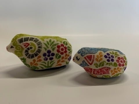 未 （ひつじ） 干支 木版手染めぬいぐるみ | 真工藝 （真工芸）