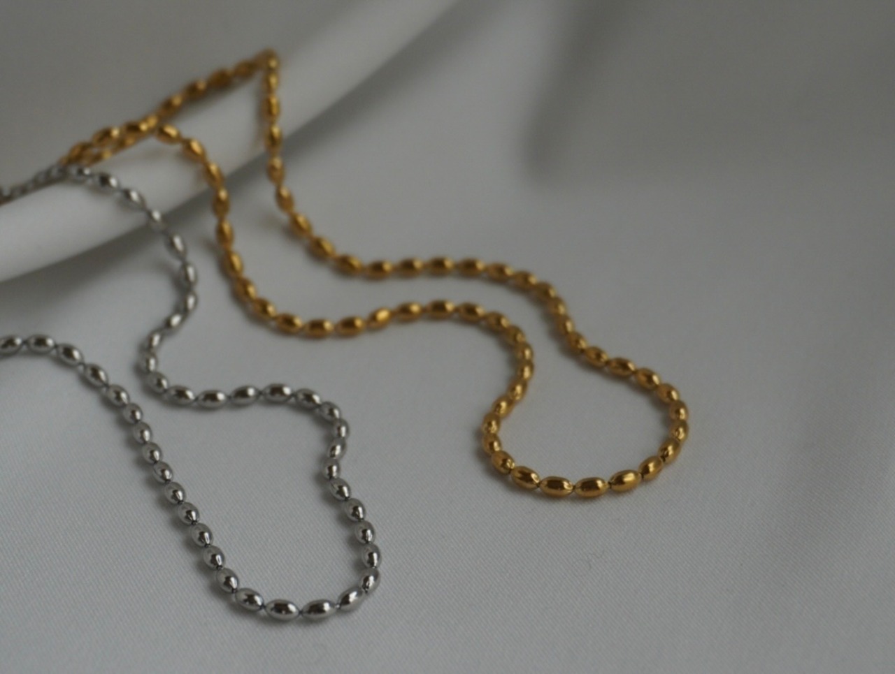 【 CORE 】stainless ballchain necklace