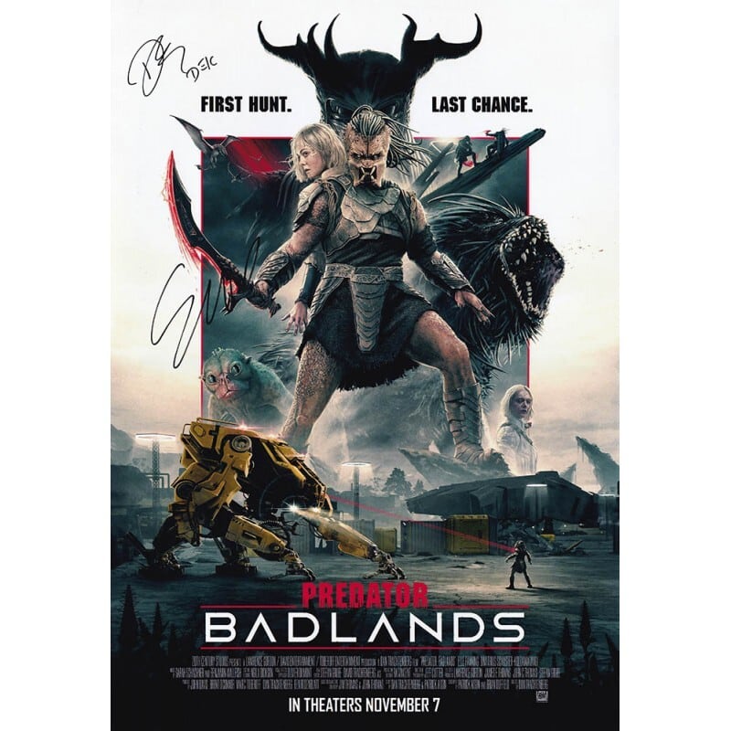 Predator Badlands(プレデター/バッドランド) 【2名直筆サイン入りミニ