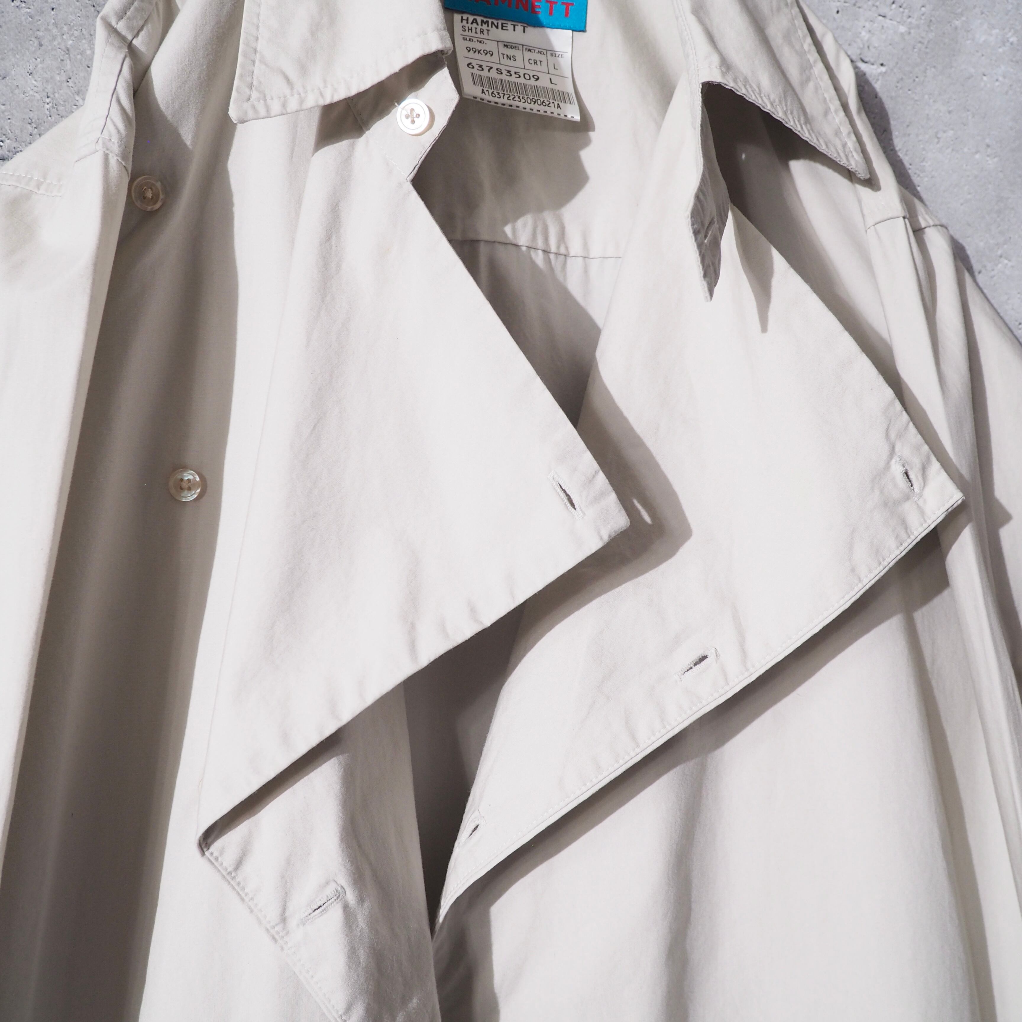 2000s " HAMNETT " Deformation silhouette shirt jacket