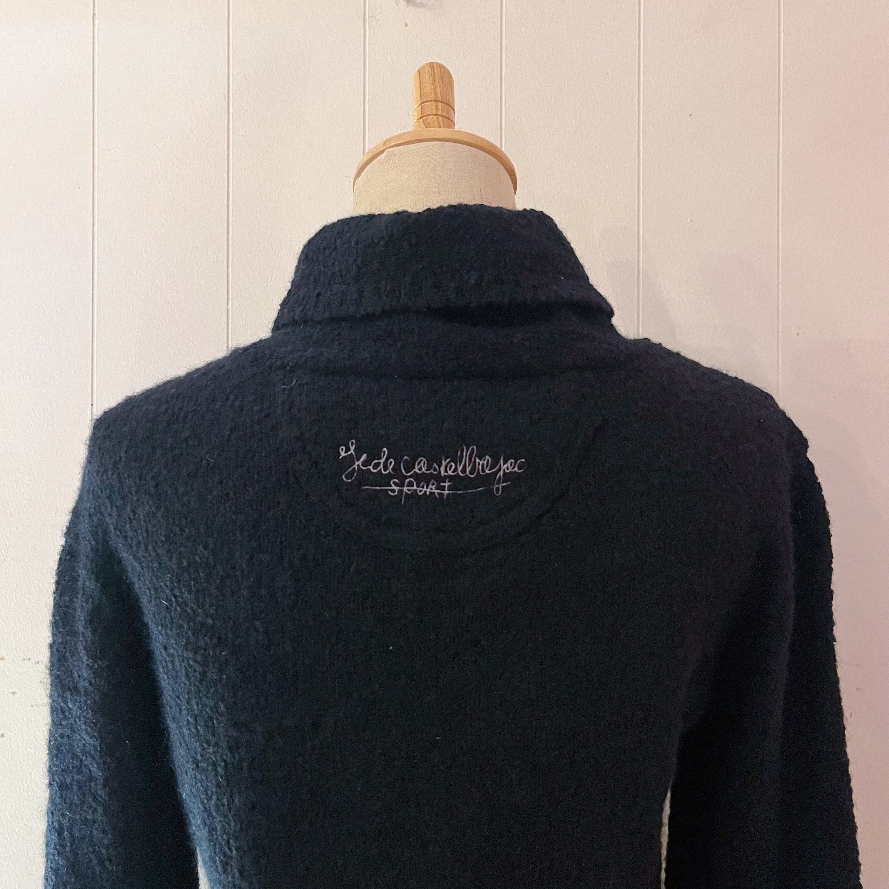CASTELBAJAC / muffler bear black turtle sweater