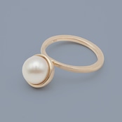 Akoya pearl Half Ring