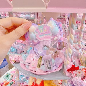 【F7】65-116ぽんぽんリボンヘアゴム