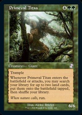 MTG《原始のタイタン/Primeval Titan(TSR)》英語 旧枠 | 高岡サブカル