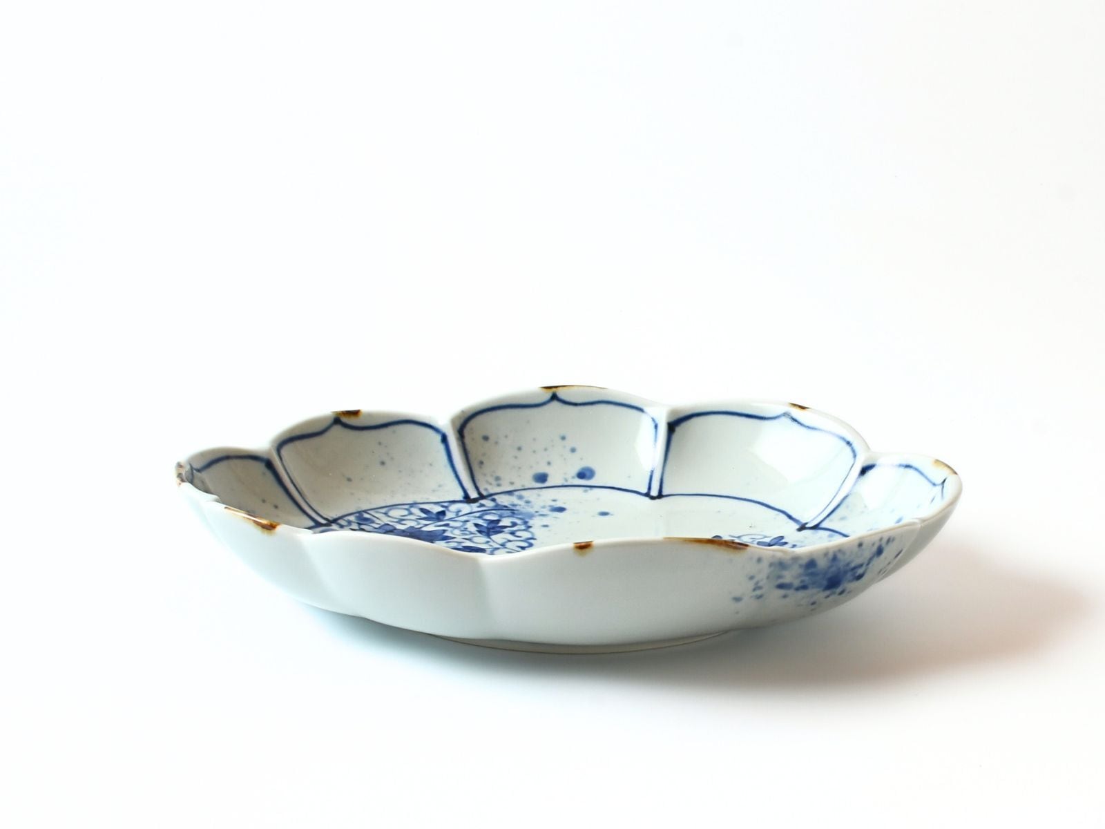 ARITAYAKI STOREオリジナル＊ 有田焼 福泉窯 手描き 染付間取丸紋華