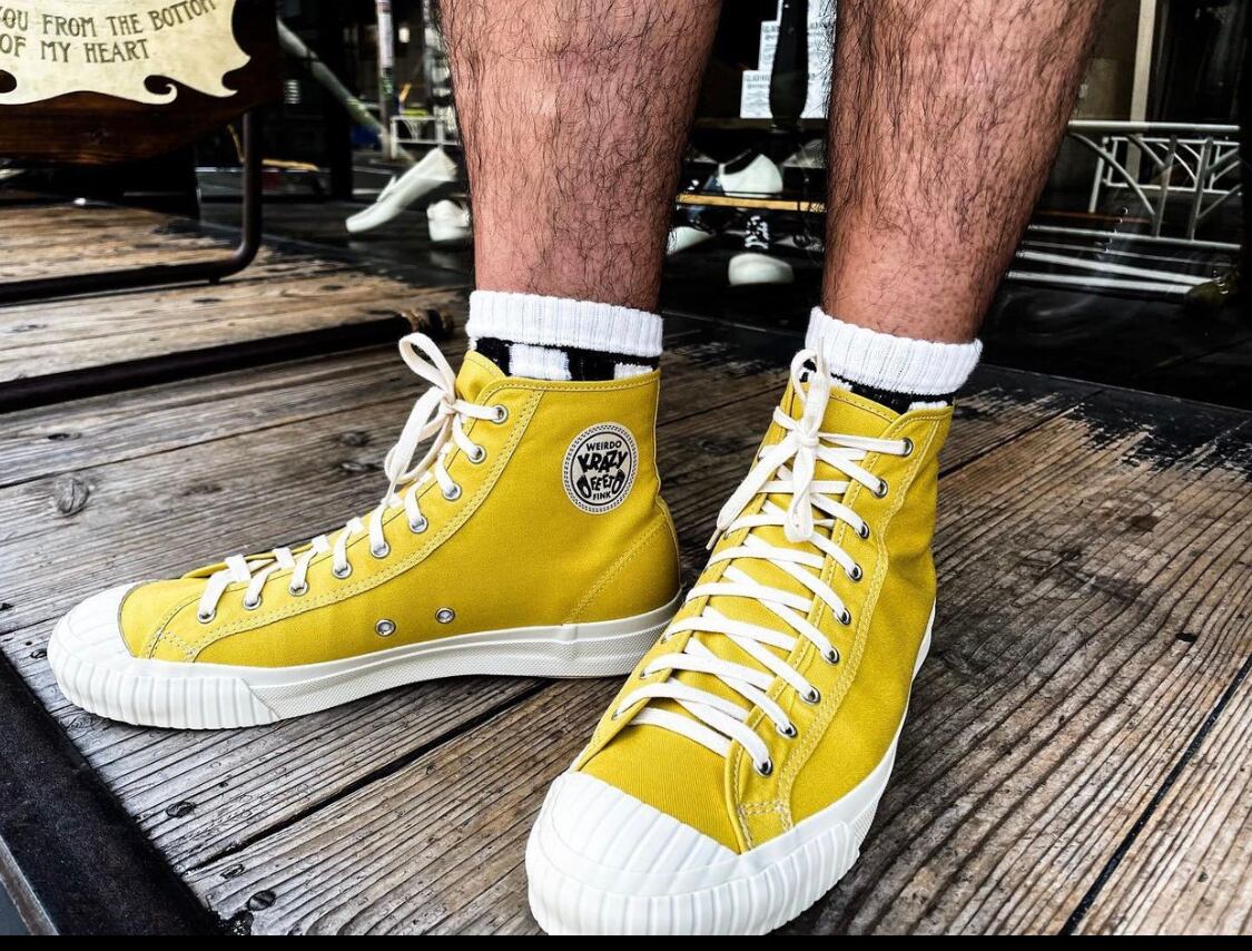 WEIRDO】ウィアード KRAZY FEET - SNEAKER - (MUSTARD) スニーカー