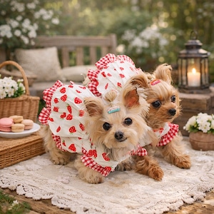 予約【№B05331】丸襟　ストロベリー　ギンガムチェック　ワンピ