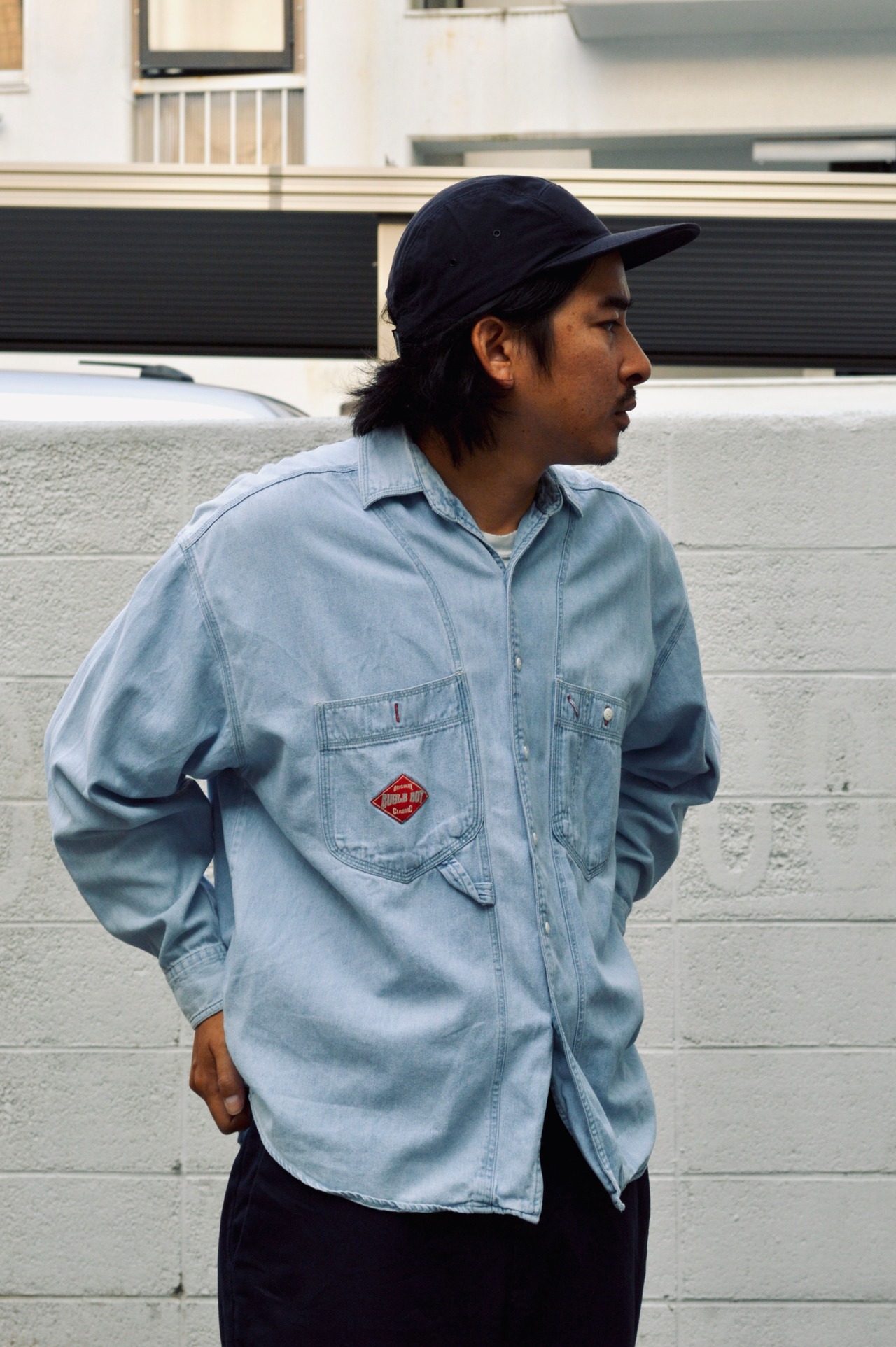 BUGLE BOY 80s-90s USA 3stitch Denim Work Shirts ビューグルボーイ 初期モデル 1980 デニムシャツ