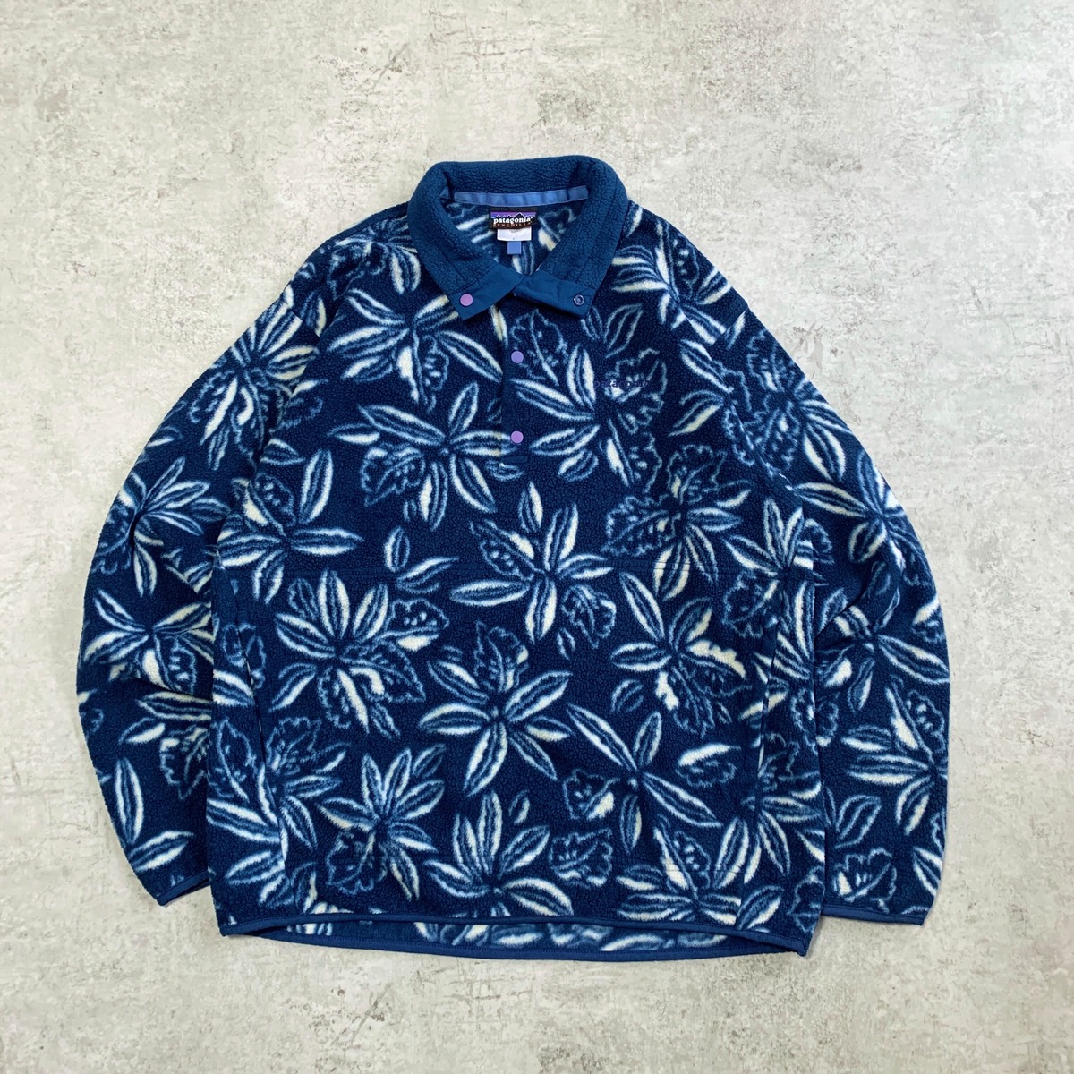 00s patagonia Leaf pattern Synchilla Pullover Fleece | Que Pacho