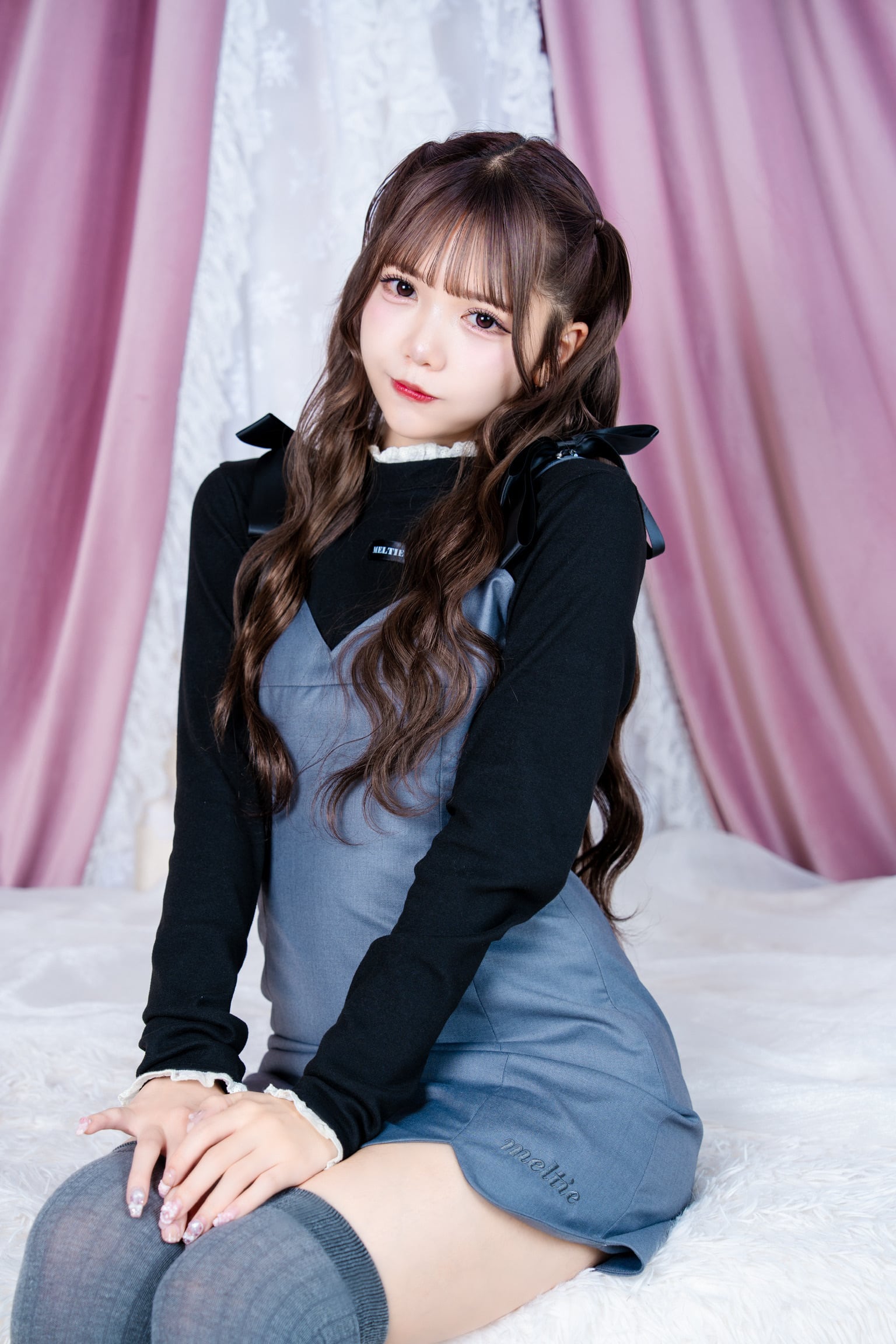 Charming Ribbon Scallop Dress
