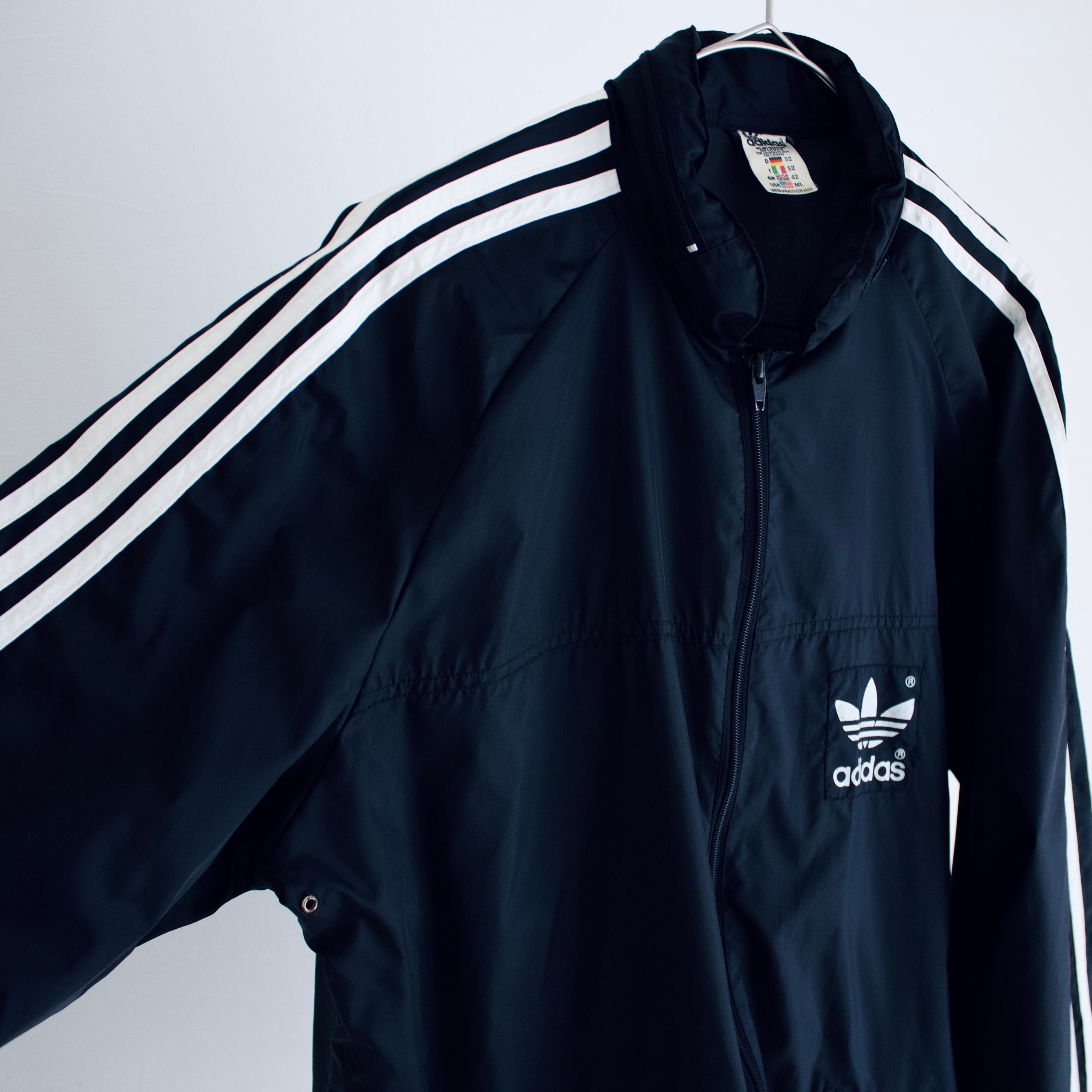 70s〜80s adidas Nylon Jacket BLACK