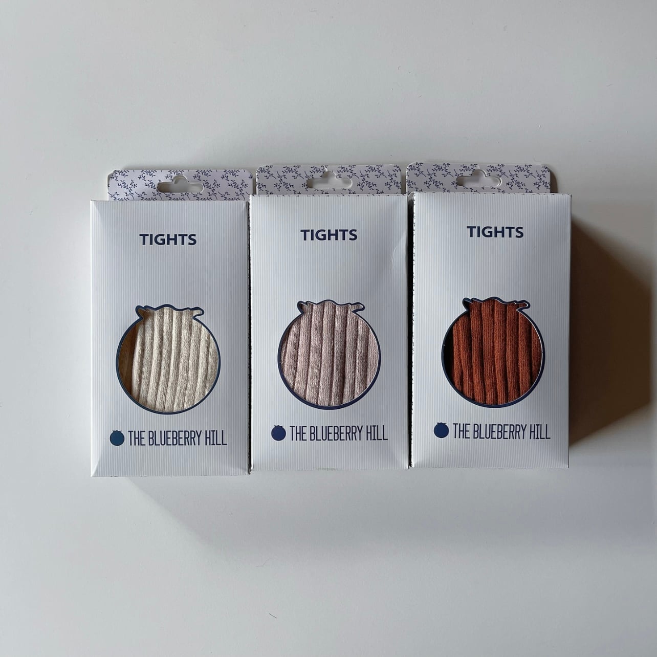 THE BLUEBERRY HILL / cotton tight ( One size , newborn ~ 1y , 5kg ~ 11kg ) Oatmeal ,Brush , Cinnamon 3 colors