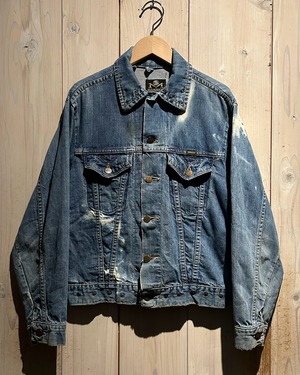【a.k.a.C.a.k.a vintage】70's “MAVERICK” Bleach × Paint Custom Vintage Denim Jacket