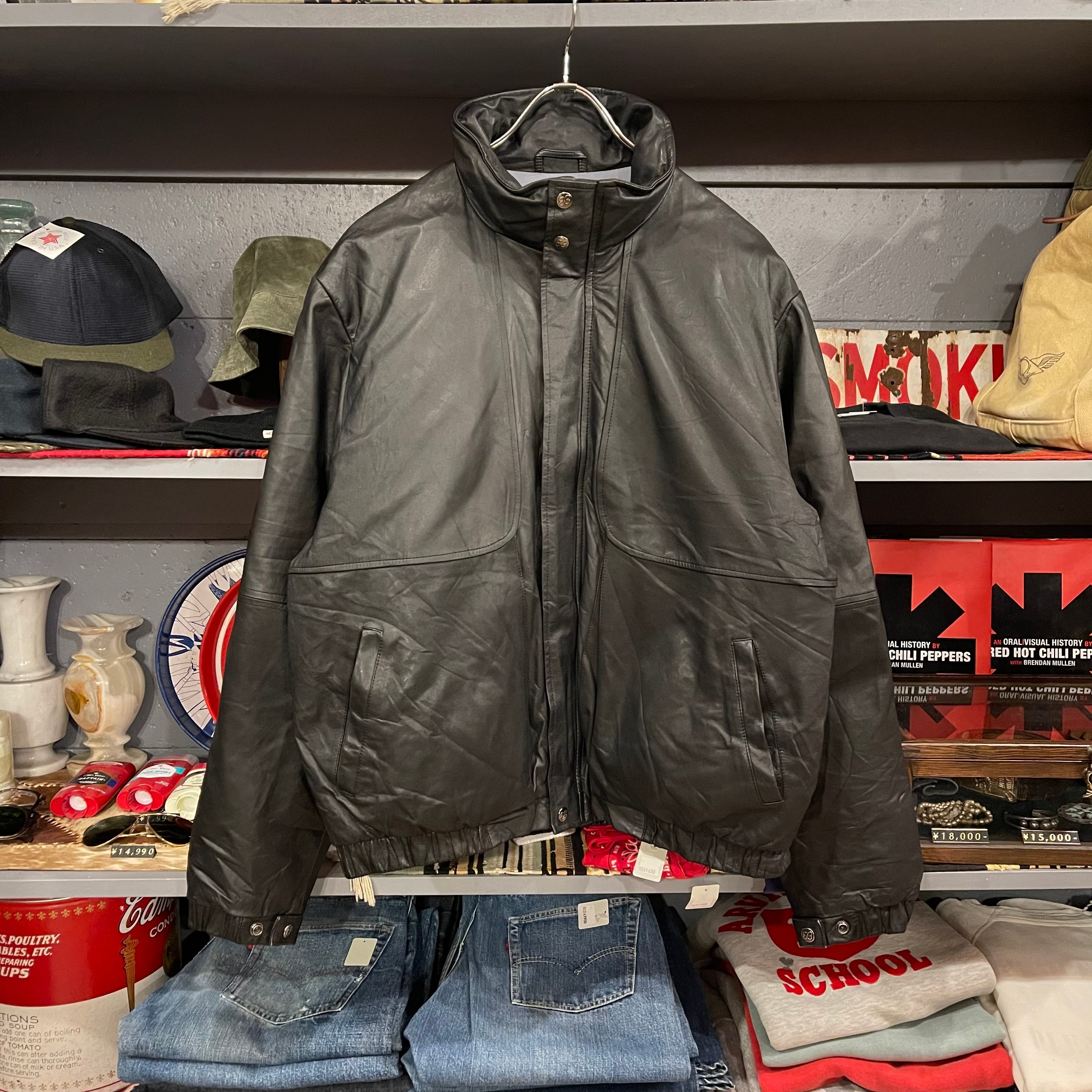 80s Eddie Bauer Leather Down Jacket | VOSTOK