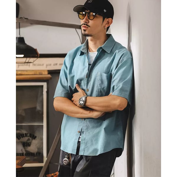 Front pocket design shirt P686