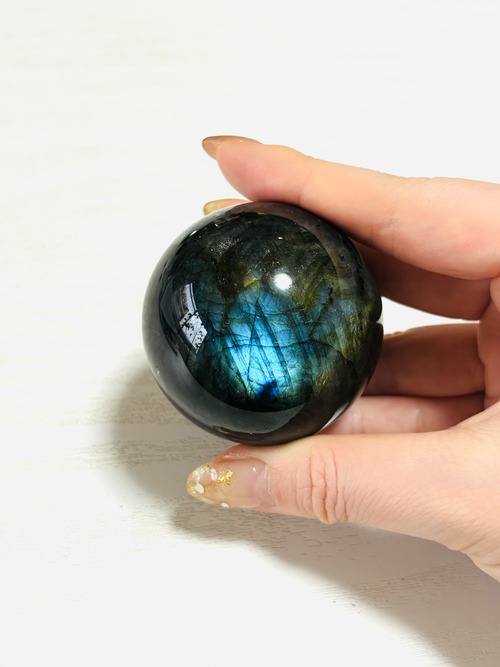 潜在能力を引き出す✳︎ラブラドライト丸玉（53mm）
