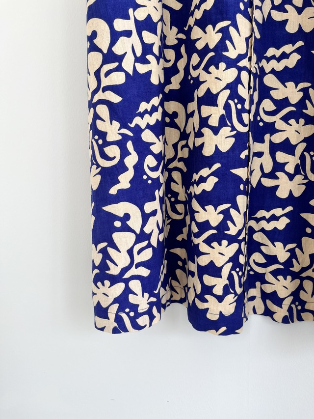 Sara mallika Cotton Linen Flower Print Dress KOKO