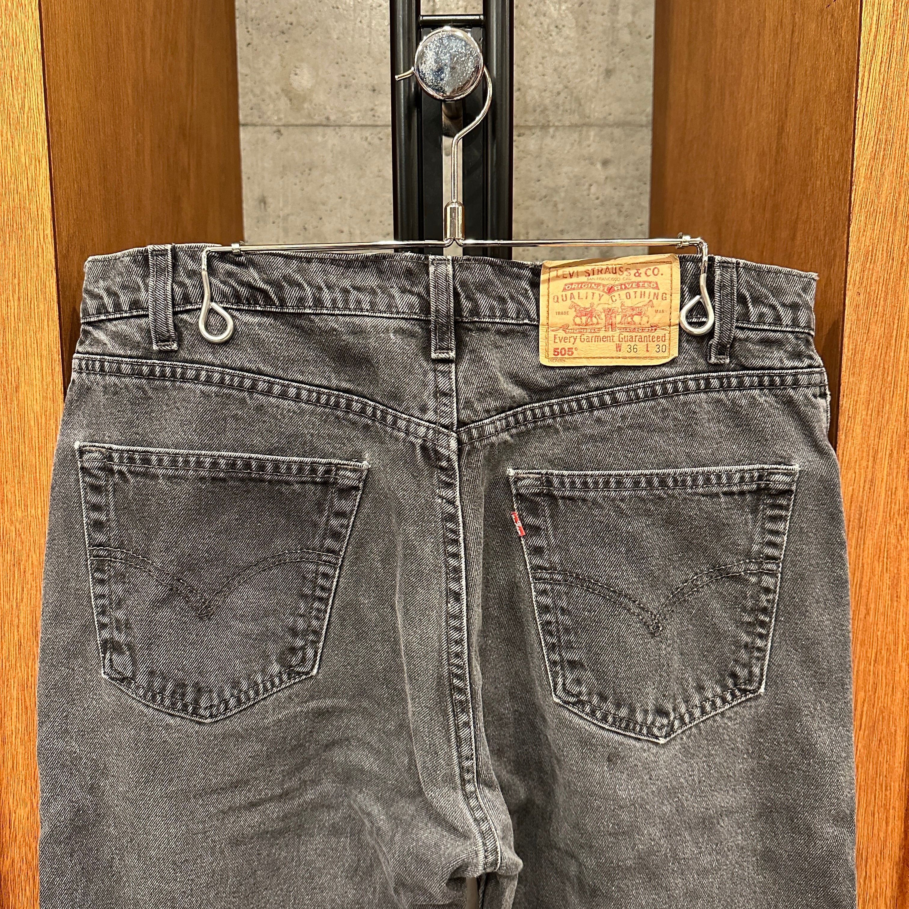 LEVI'S 505 後染めBLACK USA W36 ⑧ | safarionline