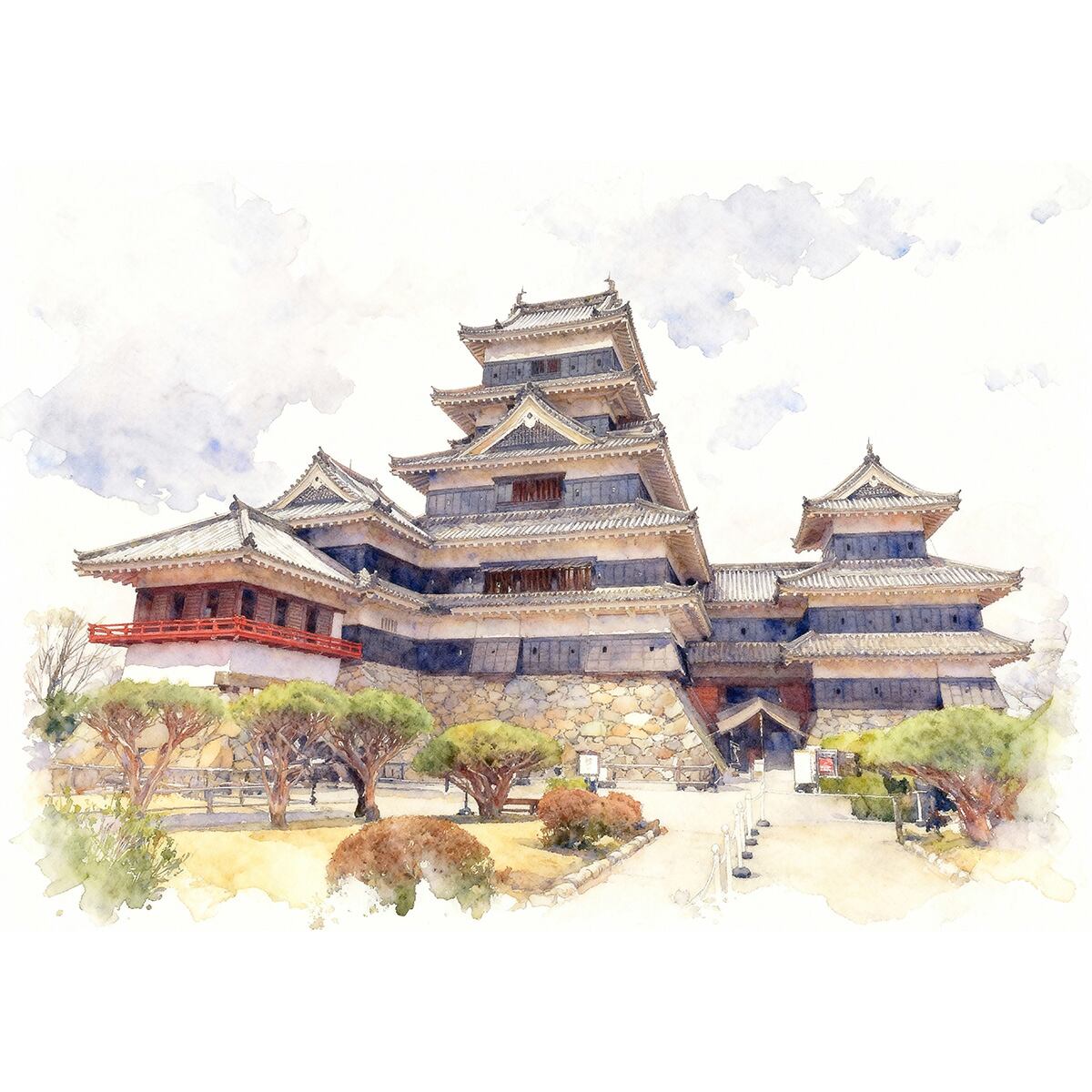 やすおページ 秋映ゆる松本城（長野） / ジグソーパズルやのまん通信販売 やのまん