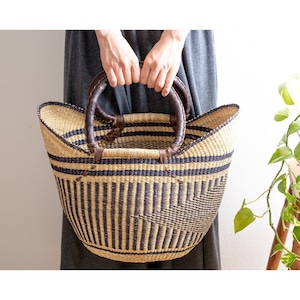African Farmer's Market Basket <Striped>
