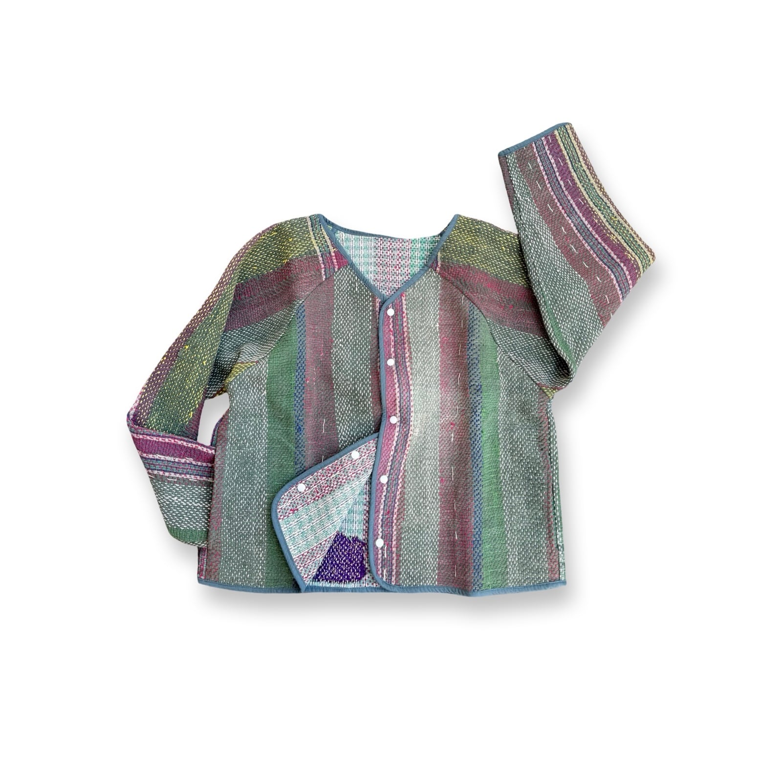 saruche Vintage グドゥリー 刺子のブルゾンジャケット