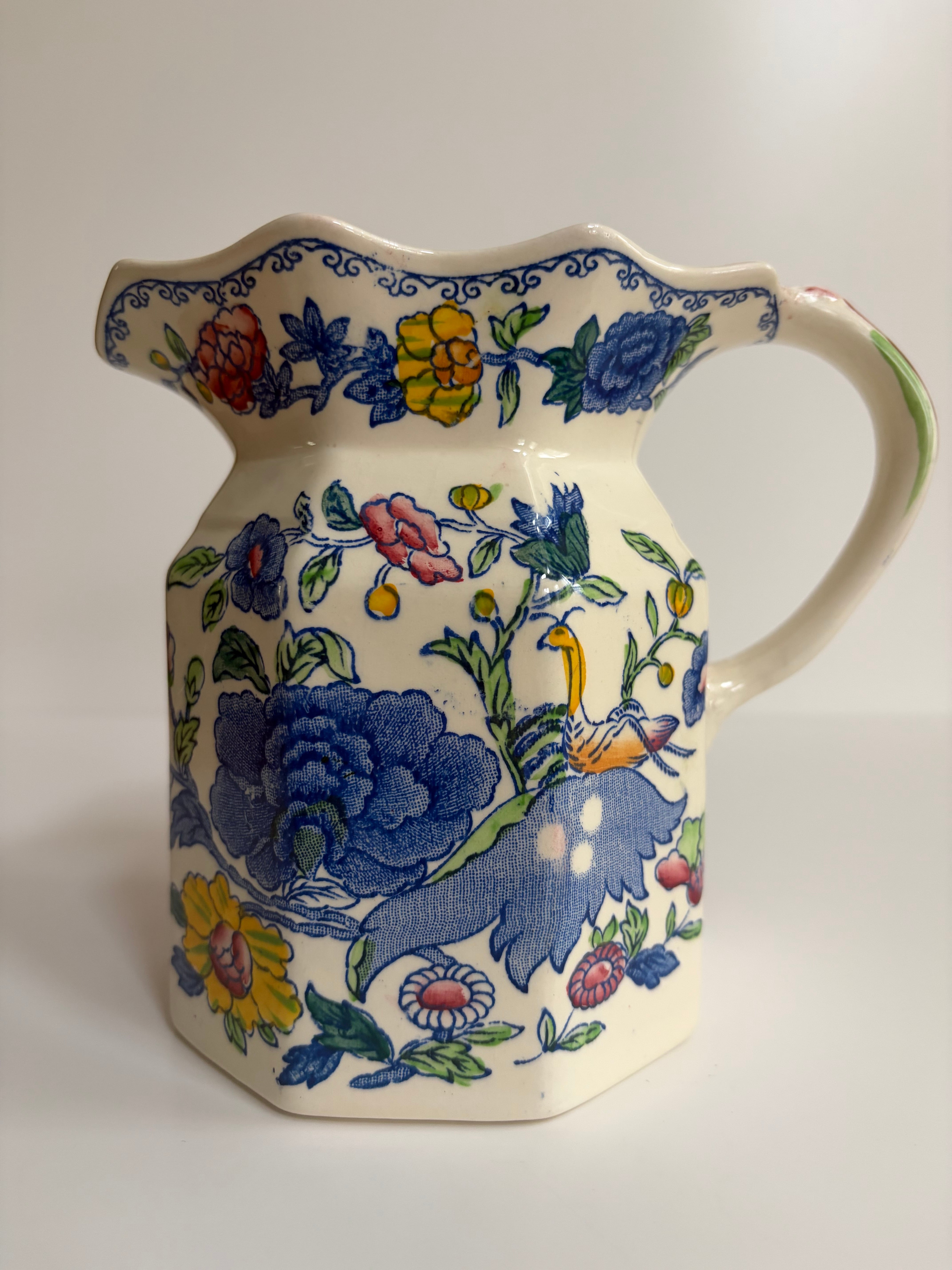 メイソンズ Regency（リージェンシー）ウォータージャグ（華やかな花鳥