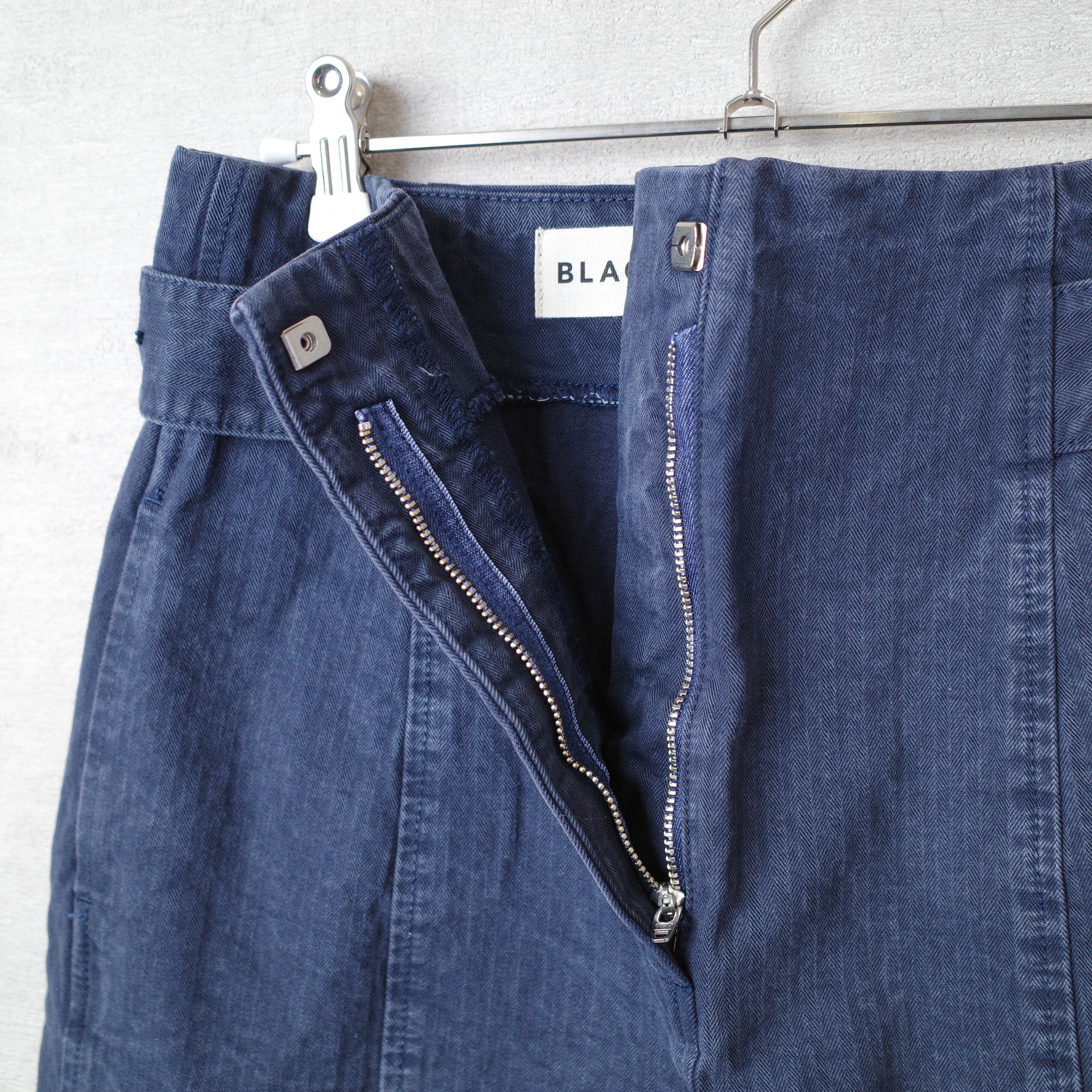 [NEW] BLACK by MOUSSY	JAPAN MADE HERRINGBONE PANTS NAVY 070BA311-0020