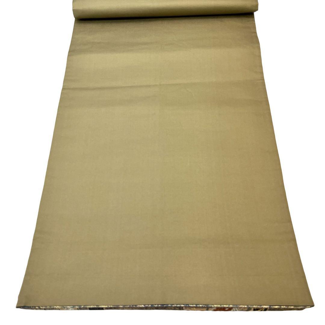 袋帯 雪輪に蝶々花模様 引き箔 金糸 O-3865 | リユース着物わびさび 