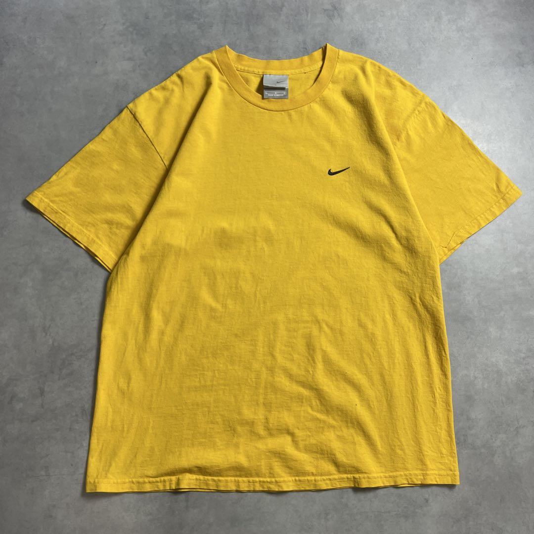 00s NIKE ナイキ ワンポイント刺繍ロゴ vintage T-shirt