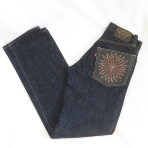 JELADO レザーポケット セルビッチ デニムパンツ size0/ジェラード 0904