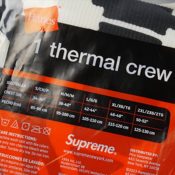 Size【L】 SUPREME シュプリーム ×Hanes 25FW Bones Thermal Crew