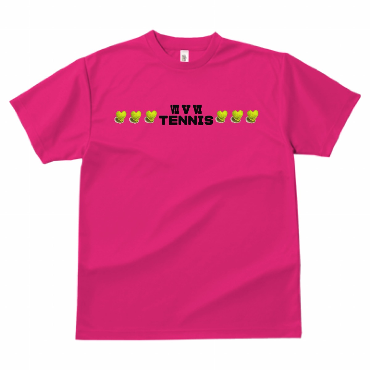 ⅦⅤⅥ TENNIS ロゴ（ハート）』 ドライTシャツSS、S、Mサイズ用