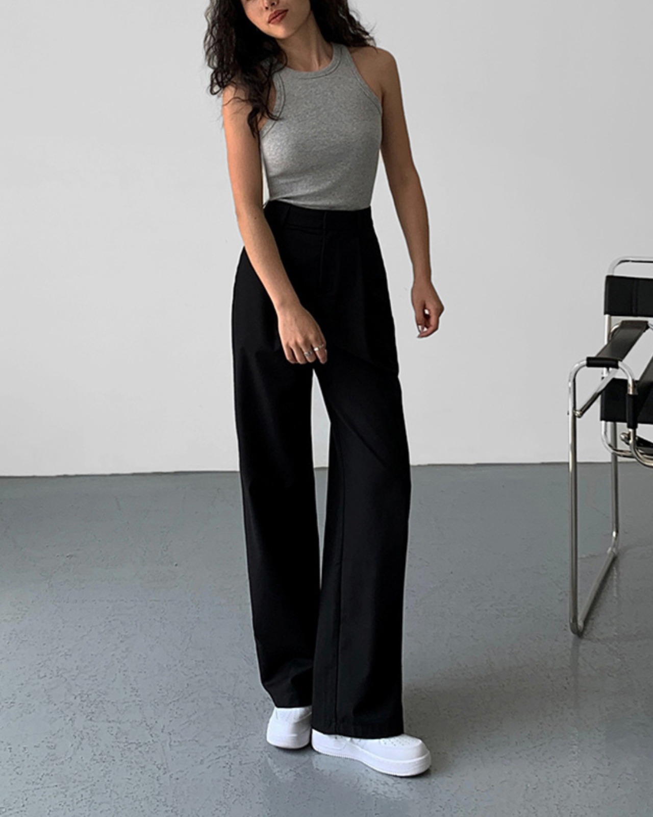 ソフトラインワイドパンツ 3color A0025 - 10