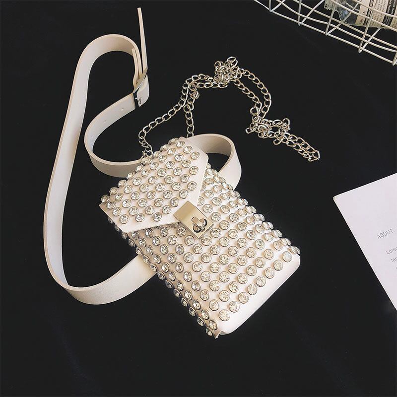 ネットレッドフェアリースモールバッグ2020ニューウェーブバージョンワイルドダイヤモンドクロスボディバッグファッション携帯電話スモールバッグ Tiancai_Wing_Bag6968285