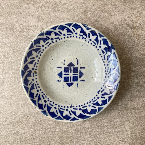 *S【5318】中皿 ベトナム 幻の陶器 ソンベ焼き ソンベ song be ビンテージ 50-60s