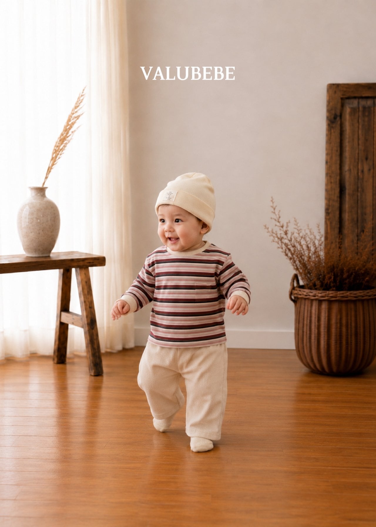送料無料【予約】/ ボタンチノパンツ / valubebe