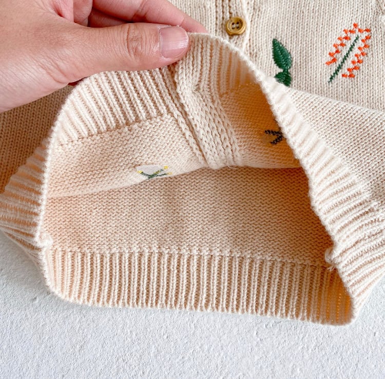 ◻︎予約商品◻︎刺繍 ニット ベスト 花柄 フラワー ベビー ◻︎予約商品◻︎刺繍 ニット ベスト 花柄 フラワー ベビー