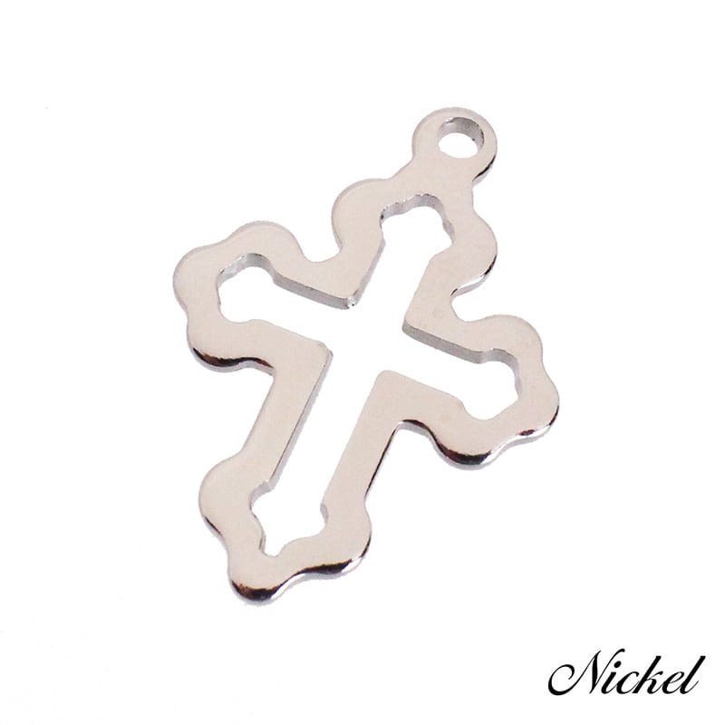 アクセサリー パーツ チャーム 十字架 クロス 10個 21mm×15mm [cha