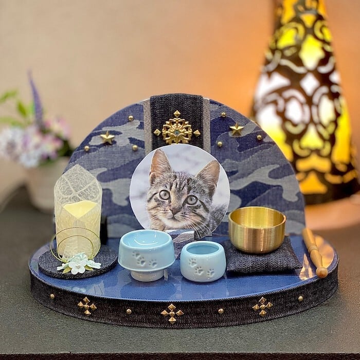 ヴィンテージ 白猫 白ネコ キャンドル入れ オブジェ 小物入れ