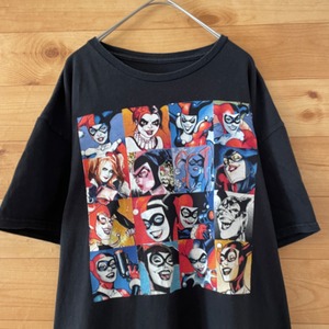 【DC COMIC】ハーレイ・クイン プリント Tシャツ 黒ボディ アメコミ バットマン US古着