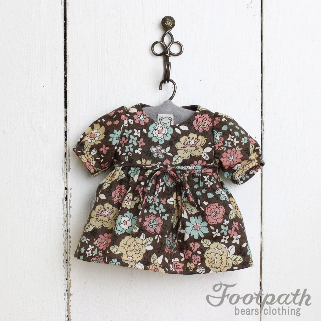 Vsb-3024 Brown floral dress
