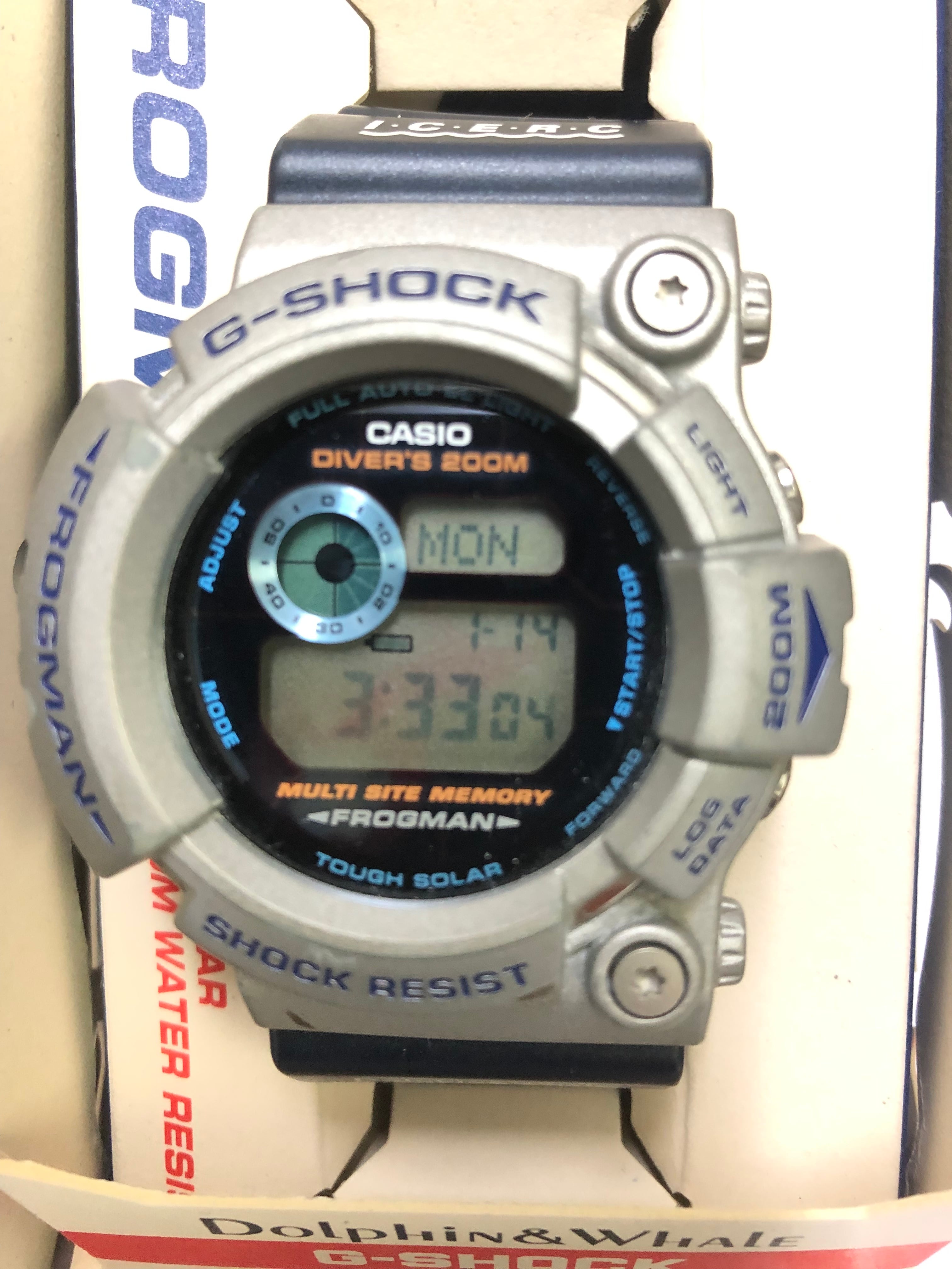 ◎最終値下【中古】Gショック2001年イルクジフロッグマンGW−200K−2JR