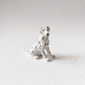 【ミニチュア陶器】Dalmatian~sitting~