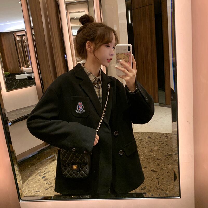 スタイルブレザー ジャケット レディースコート ロング コットン オータム 秋物 ウィンター 冬物 試着室35048851231