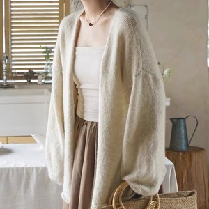 over size knit cardigan N20551