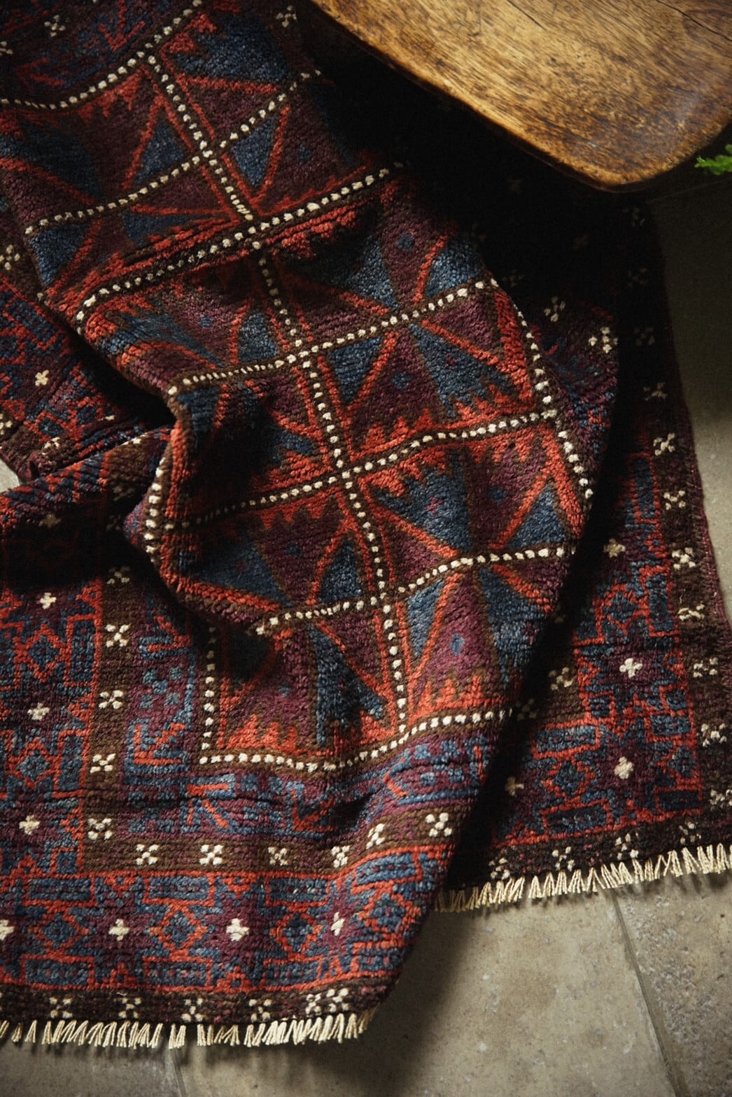 486-Vintage Baluch rug