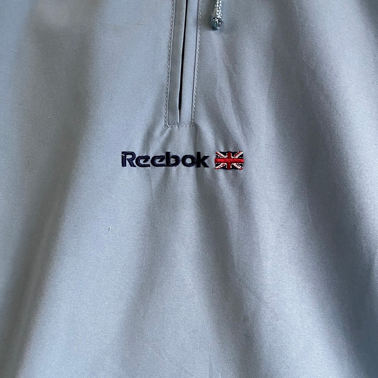00年代 Reebok リーボック センターロゴ 刺繍 ポリエステルアノラック 
